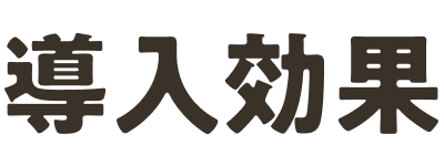 導入効果