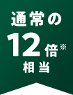 通常の12倍※相当