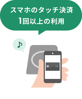 スマホのタッチ決済1回以上の利用