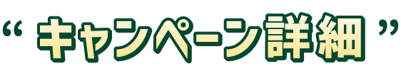 キャンペーン詳細