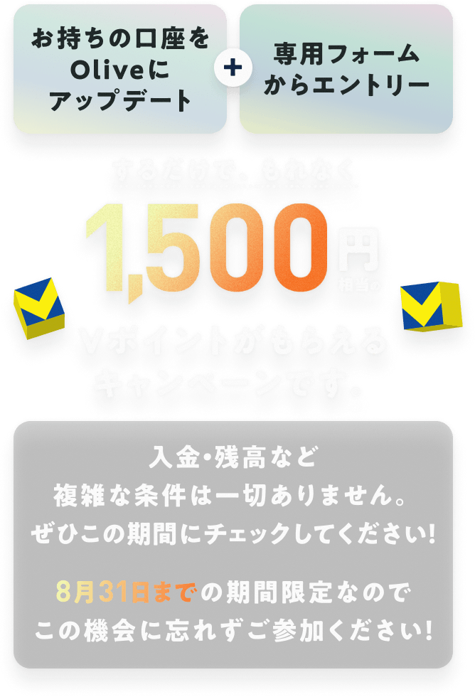 ̌OliveɃAbvf[g { ptH[Gg[邾ŁAȂ1,500~V|Cg炦Ly[łBEcȂǕGȏ͈؂܂BЂ̊ԂɃ`FbNĂI831܂ł̊ԌȂ̂ł̋@ɖYꂸɂQI