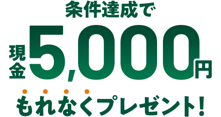 BŌ5,000~Ȃv[g!