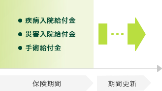 医療保険(有期型)のイメージ図