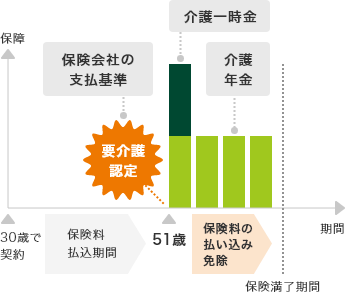 介護保険(有期タイプ)のイメージ図